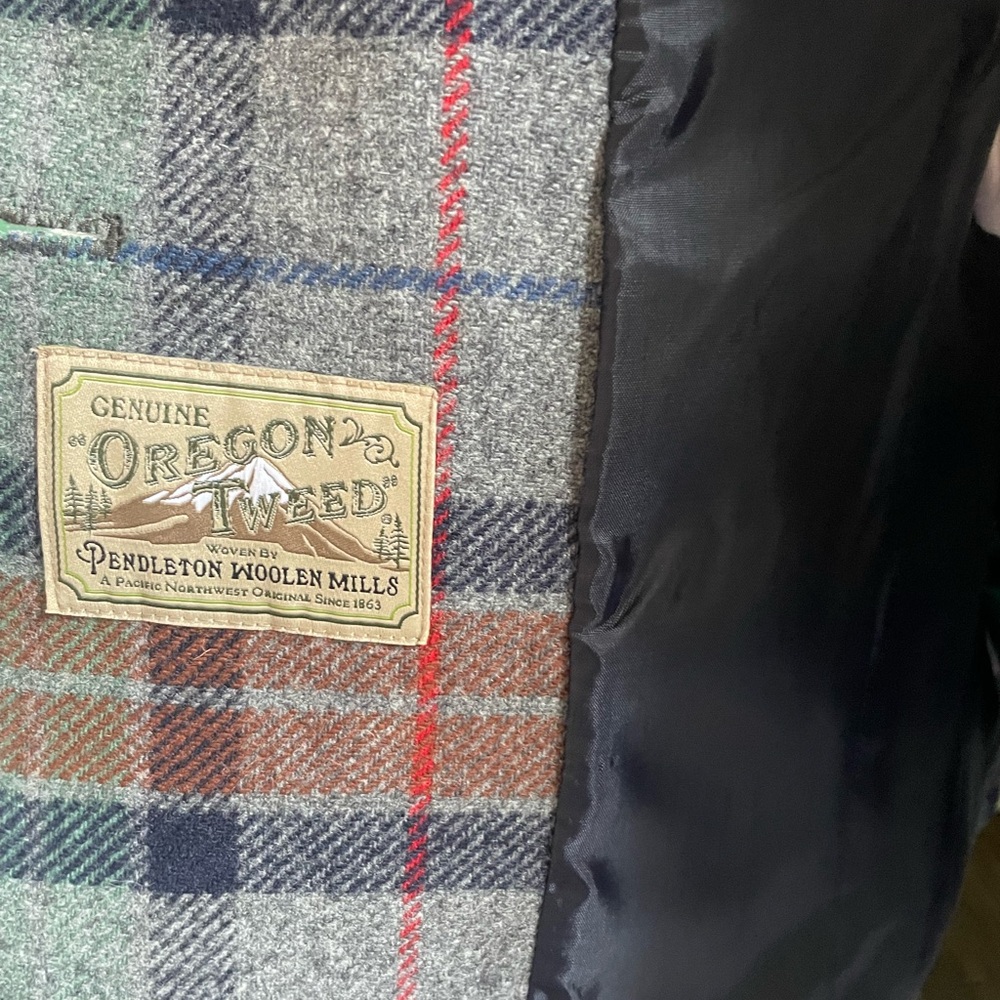 Pendleton Plaid Blazer - Blue, Gray, Red - image 4